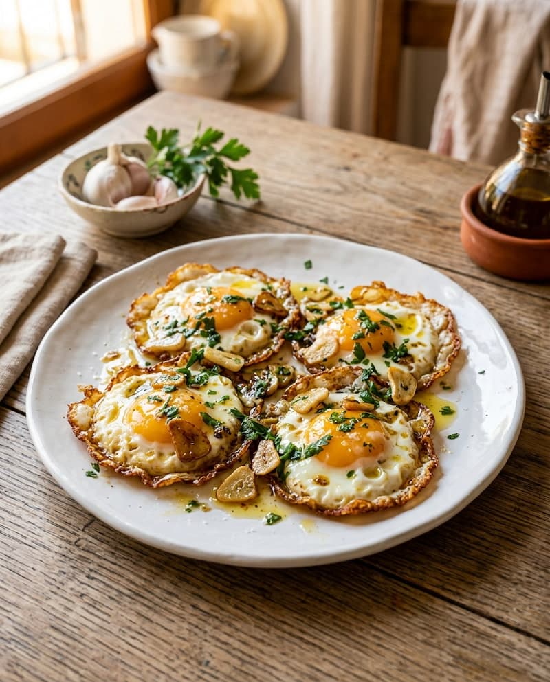 Huevos al ajo