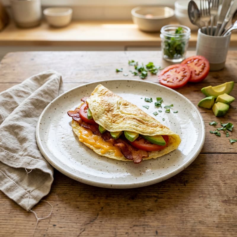 Wrap keto fácil con tocineta